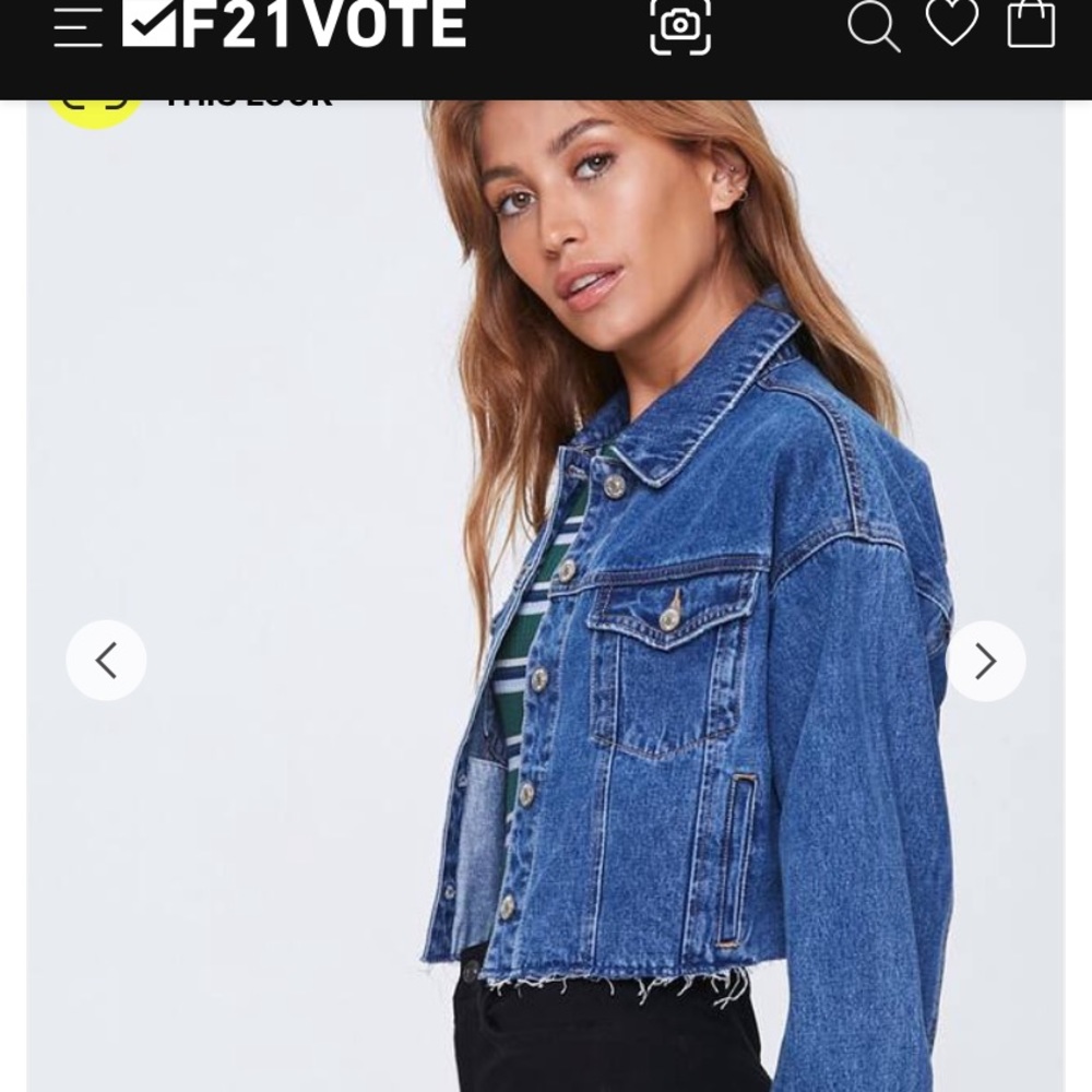 Cropped jean jacket - Picture 2 of 6